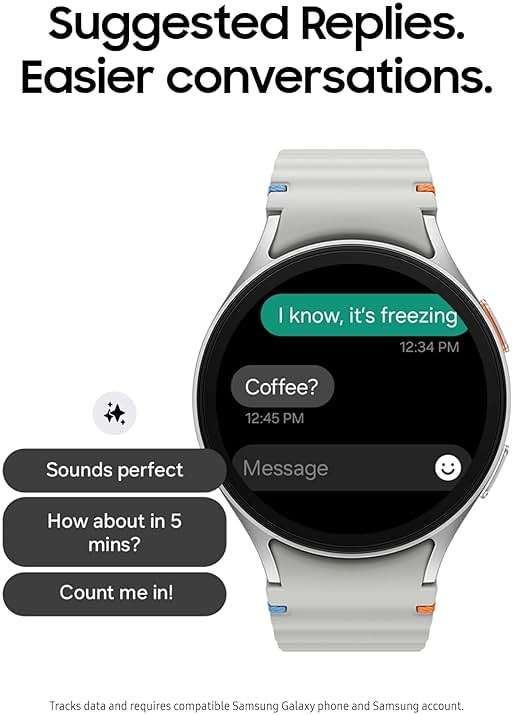 Samsung Galaxy Watch 7 40mm Bluetooth AI Smartwatch w/Energy Score, Wellness Tips, Heart Rate Tracking, Sleep Monitor, Fitness Tracker, 2024, Cream [US Version, 1Yr Manufacturer Warranty] - Image 5