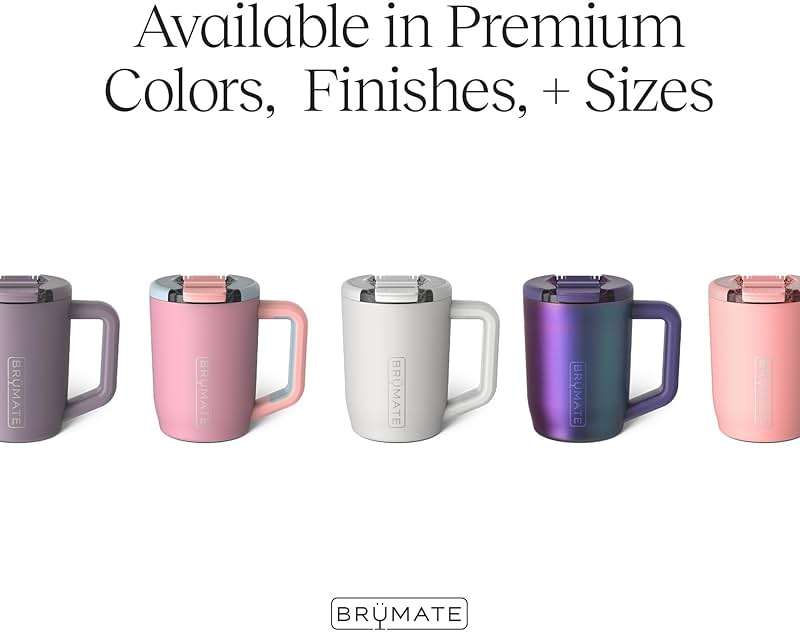BrüMate Müv - 15oz 100% Leak Proof Insulated Coffee Mug with Handle & Lid - Stainless Steel Coffee Travel Mug - Double Walled Coffee Cup (Guava) - Image 3