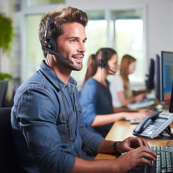 Arama Yealink Phone Headset with Mute Switch, RJ9 Office Telephone Headsets with Mic Noise Cancelling Compatible with Yealink VoIP Phone T21P T42S T46S T48S T27G T53W T54W Grandstream Snom (A800Y2) - Image 7