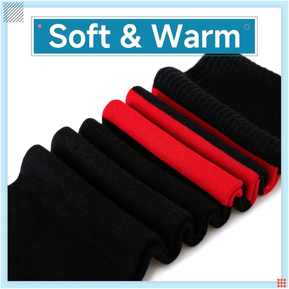 Kayhoma Extra Long Cotton Stripe Thigh High Socks Over the Knee High Plus Size Stockings… - Image 5