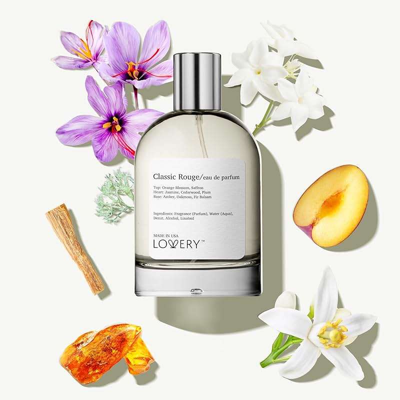 LOVERY Classic Rouge Eau de Parfum Inspired by B.accarat R.ouge 540, Long Lasting Perfume for Women & Men, Clean Fragrance Perfume Spray, 100ml Perfumes for Women, Birthday Gifts - USA - Image 2