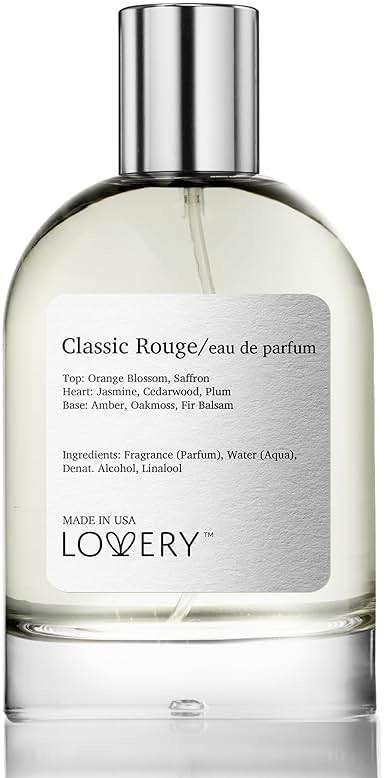 LOVERY Classic Rouge Eau de Parfum Inspired by B.accarat R.ouge 540, Long Lasting Perfume for Women & Men, Clean Fragrance Perfume Spray, 100ml Perfumes for Women, Birthday Gifts - USA - Image 3