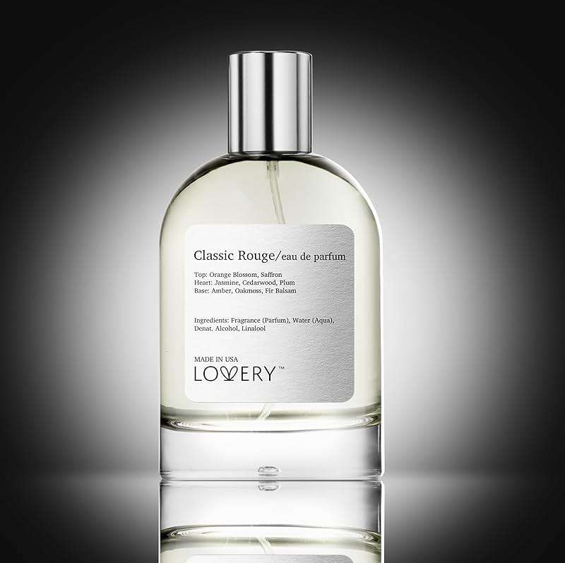 LOVERY Classic Rouge Eau de Parfum Inspired by B.accarat R.ouge 540, Long Lasting Perfume for Women & Men, Clean Fragrance Perfume Spray, 100ml Perfumes for Women, Birthday Gifts - USA - Image 4