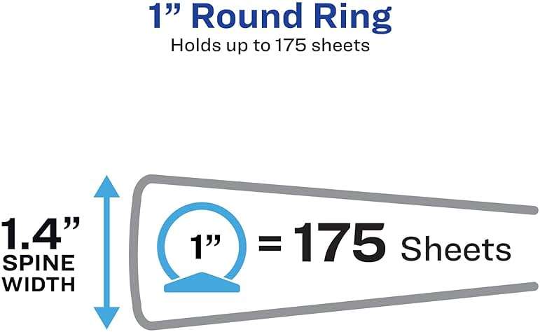 Avery 3 Ring Binder, 1 Inch Round Rings, Retro Collection, Groovy Checks (26803) - Image 3