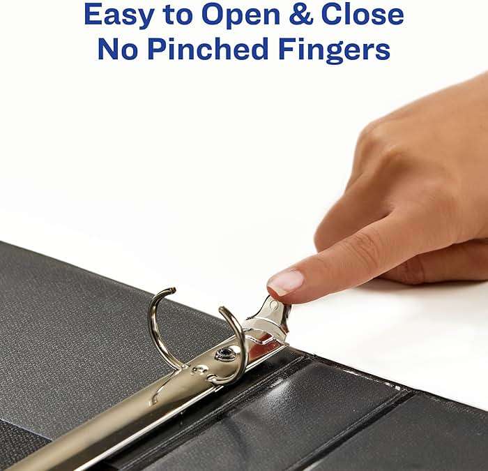 Avery 3 Ring Binder, 1 Inch Round Rings, Retro Collection, Groovy Checks (26803) - Image 5