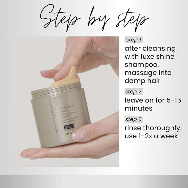 Kenra Platinum Luxe Shine Mask |Shine-Enhancing Intensive Conditioning Mask |Increases slip, Smoothness & Improves Manageability |Experience 2x Stronger Hair* |72 hour humidity protection* |6 oz - Image 4