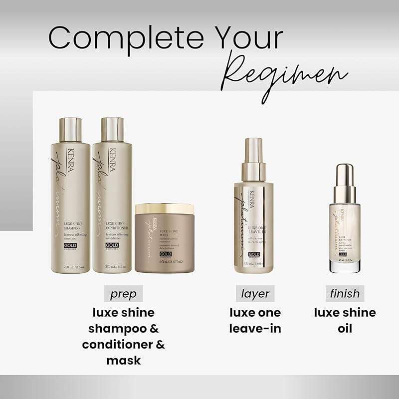Kenra Platinum Luxe Shine Mask |Shine-Enhancing Intensive Conditioning Mask |Increases slip, Smoothness & Improves Manageability |Experience 2x Stronger Hair* |72 hour humidity protection* |6 oz - Image 5