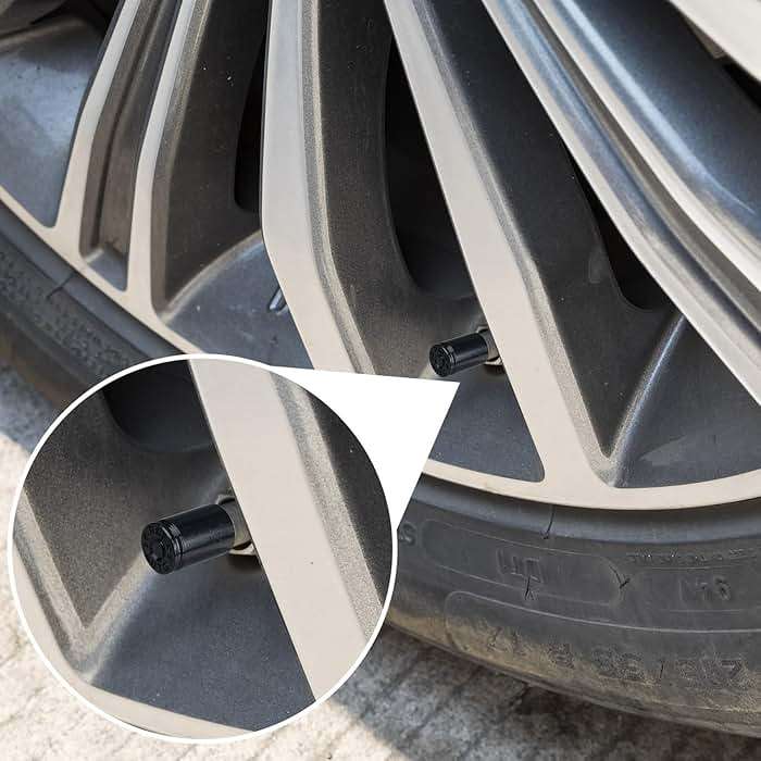Isslly 4PCS Black Bullet Shaped Valve Stem Caps, Aluminum Alloy Universal Dustproof Tire Valve Stem Covers for Cars, SUV, Trucks, Bike, Motorcycle - Image 5