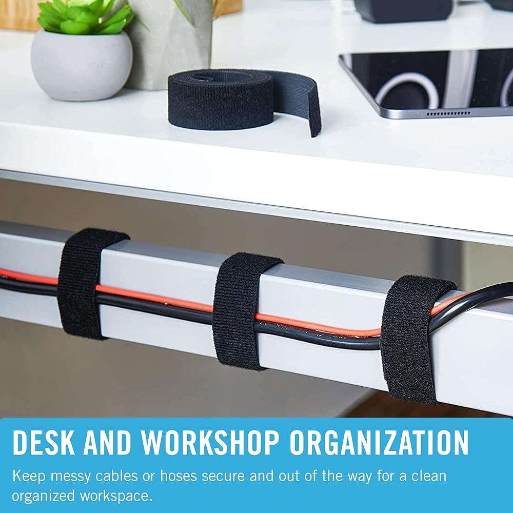 VELCRO Brand Heavy Duty 12 Foot Tape, 45 Foot Cut to Length Straps for Bundling and Organization - Image 7