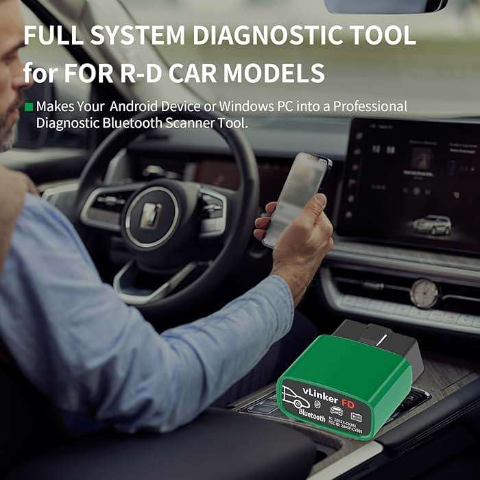 VGATE vLinker FD Bluetooth OBD2 Scanner Diagnostic Tool, Car Code Readers & Scan Tools for Android & Windows (Not iOS), Wireless OBD2 Adapter Auto All System Diagnostic to Check Engine Light - Image 2
