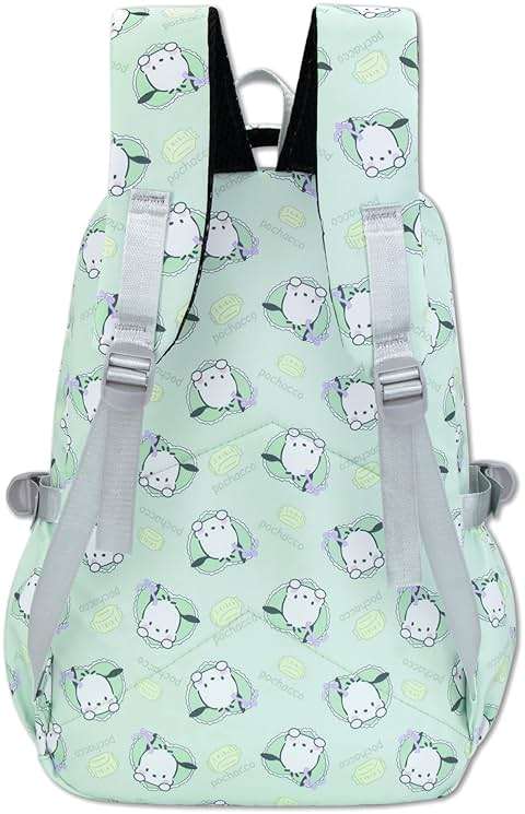 Roffatide Anime Pochacco All Over Print Large Capacity Casual Backpack Laptop Backpack Travel Hiking Rucksack Bike Backpack Blue - Image 5