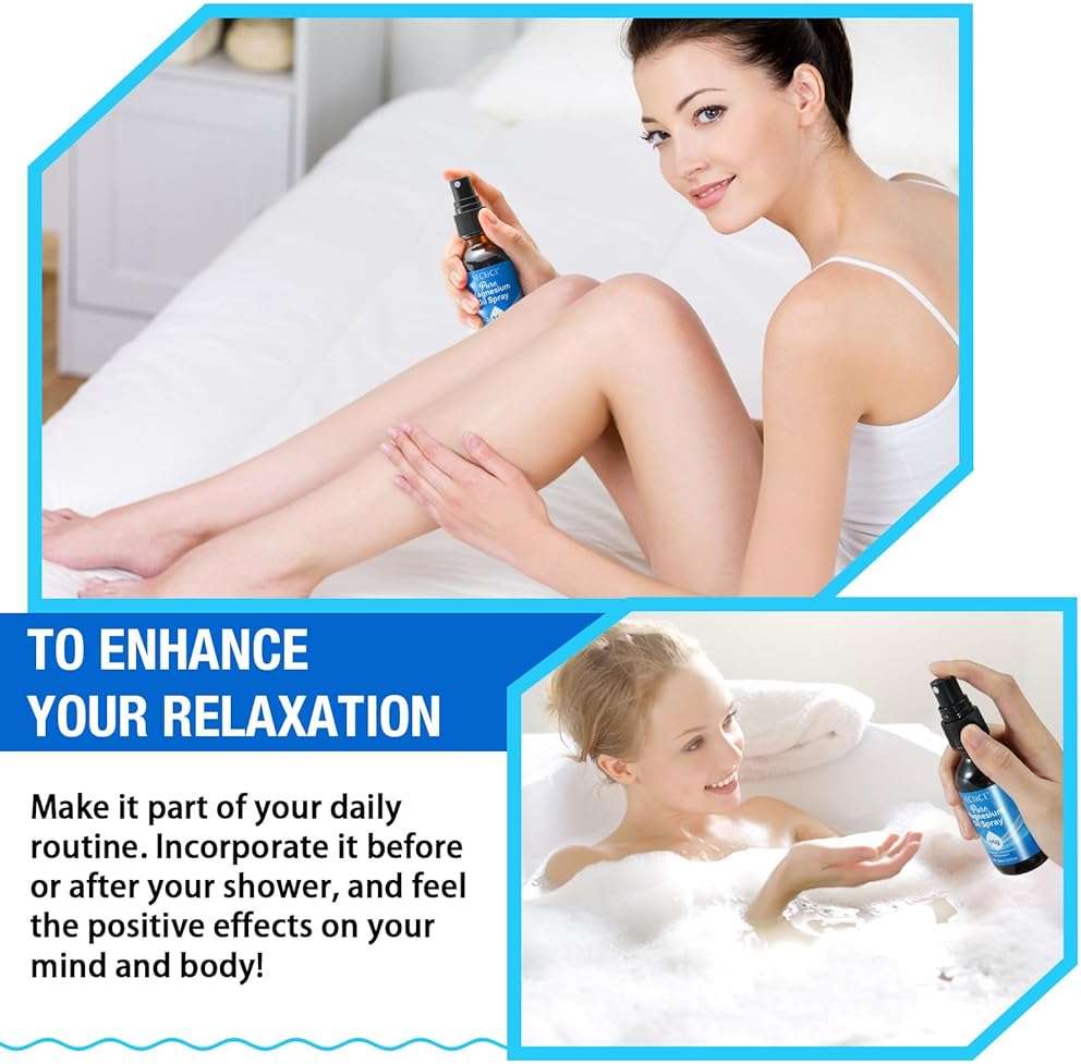Pure Magnesium Oil Spray,Topical Spray-Made with Concentrated Pure Magnesium Chloride Oil 4 fl oz - Image 6