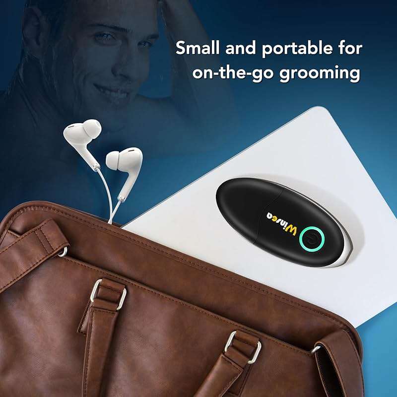 Winsea Ear and Nose Hair Trimmer for Men and Women – Travel Trimmer, High-Precision Nose Shaver, USB Rechargeable, Waterproof, Safe & Quiet Operation, Portable Ear Hair Remover Design (Black) - Image 6
