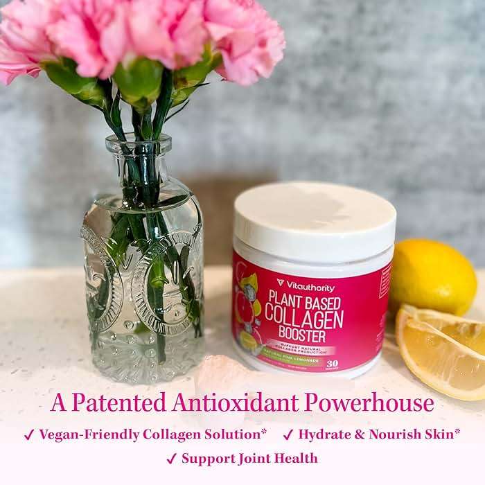 Vitauthority Vegan Collagen Powder for Women - Plant Based Collagen Supplement for Women with Proprietary Vegan Hair Skin and Nails Vitamins - Vegetarian Collagen Powder with Hyaluronic Acid - Image 5