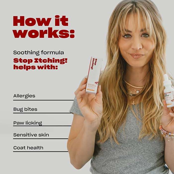 OH NORMAN! Stop Itching by Kaley Cuoco, All-Natural Itch Relief Supplement for Dogs, Vet Nutritionist-Backed,for All Life Stages and Breeds, 1 Fl Oz - Image 3