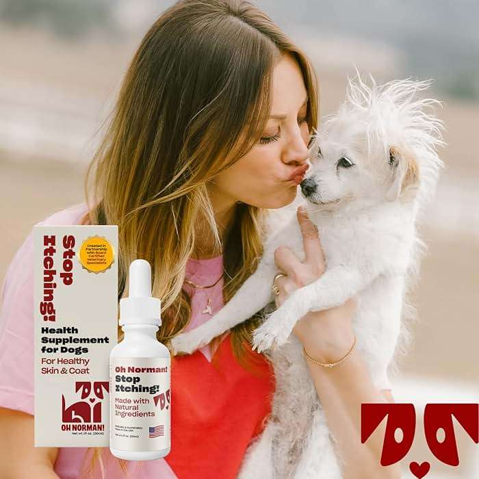 OH NORMAN! Stop Itching by Kaley Cuoco, All-Natural Itch Relief Supplement for Dogs, Vet Nutritionist-Backed,for All Life Stages and Breeds, 1 Fl Oz - Image 6