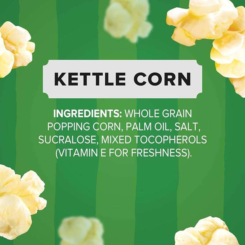 Kettle Corn Microwave Popcorn, Mini Bags, 1.16 oz, 12 Count, Gluten-Free, No Artificial Flavors + Create Sticker - Image 4