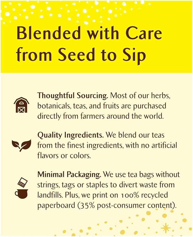 Celestial Seasonings Lemon Honey Drop Herbal Tea, 16 Tea Bags Box - Image 5