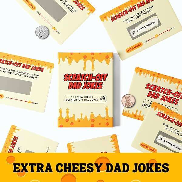 Gifts for Dad - Scratch Off Dad Jokes - Dad Christmas Gifts, White Elephant Gifts for Adults, Funny Gifts, Dad Birthday Gift, Gifts for Husband, Gifts for Men, Dad Stocking Stuffers - Image 3
