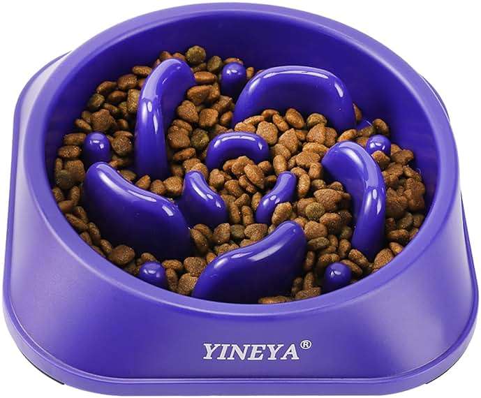 YINEYA Slow Feeder Dog Bowls, Pet Supplies That Slow Down Eating, Pet Food Bowls, Maze Dog Puzzle Feeder for Medium Breed - Image 1