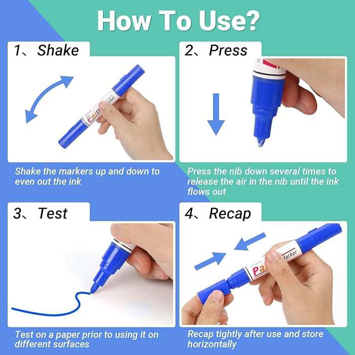 ANYUKE Oil Based Paint Markers, 8 Colors Dual Tip Paint Pens Paint Markers(0.7mm & 3mm), Waterproof Paint Pen for Rock Painting, Metal Wood Glass Stone Canvas Mugs Fabric Plastic - Image 7