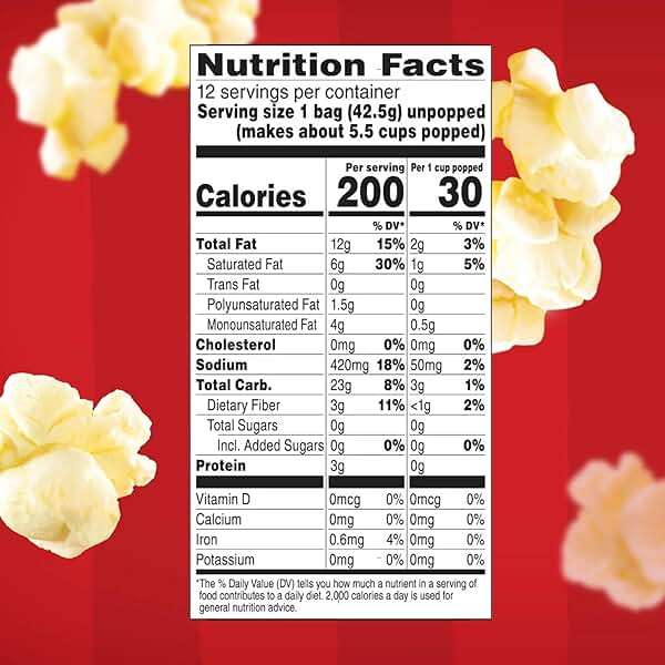 Movie Theater Butter Microwave Popcorn, Mini Bags, 1.5 oz, 12 Count - Gluten-Free, No Artificial Flavors + Create Sticker - Image 2