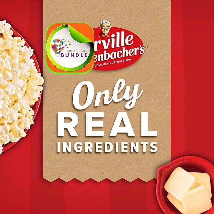 Movie Theater Butter Microwave Popcorn, Mini Bags, 1.5 oz, 12 Count - Gluten-Free, No Artificial Flavors + Create Sticker - Image 3