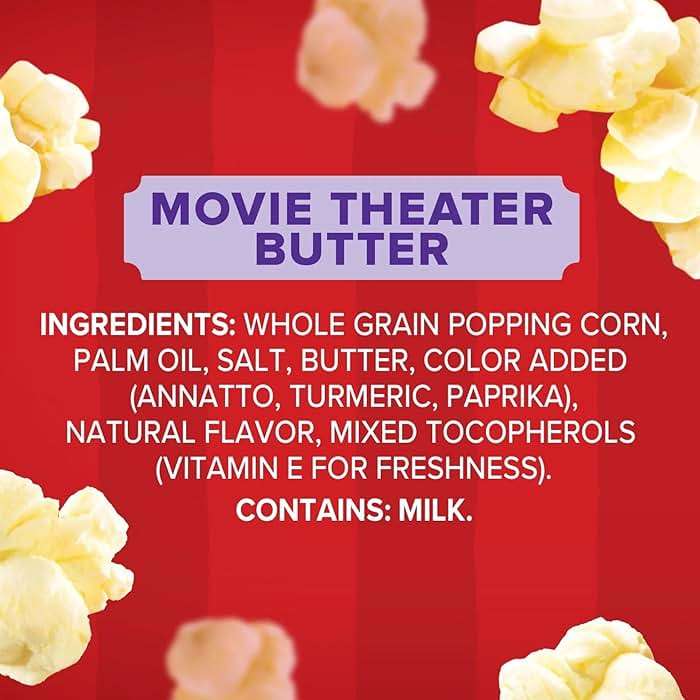 Movie Theater Butter Microwave Popcorn, Mini Bags, 1.5 oz, 12 Count - Gluten-Free, No Artificial Flavors + Create Sticker - Image 7
