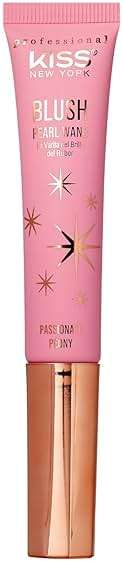 Kiss New York Professional Pearl Liquid Blush Beauty Wand, High Pigment Glow for Cheek, Eye & Lip, Non-Greasy Hydration Lightweight with Sponge-Tip Applicator (Passionate Peony) - Image 2