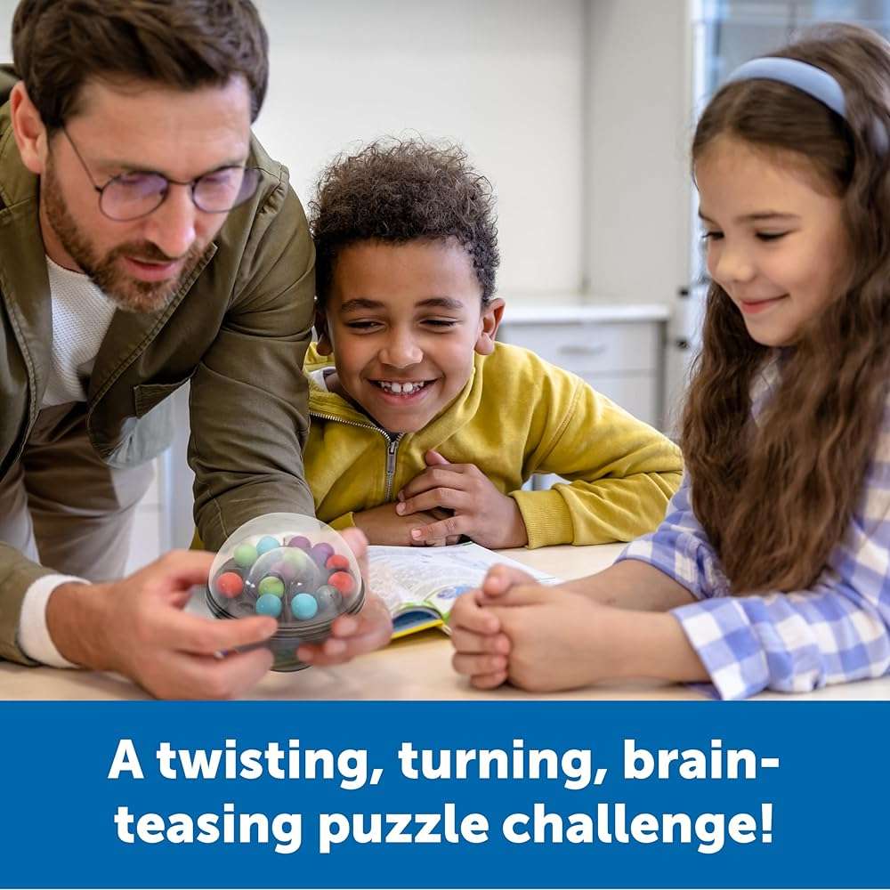 Learning Resources Scramboozle Puzzle Ball - 3D Brain Teaser Puzzles for Kids and Adults, Puzzles for Teens, Problem Solving Puzzle Games, Travel Games, Fidget Toys, Gifts for Boys and Girls - Image 2
