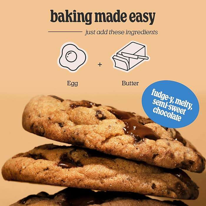 Cravings by Chrissy Teigen Chocolate Chip Cookie Mix – Makes 12 4-inch Cookies, Includes Chocolate Chunks, Easy Cookie Mix (Pack of 3) - Image 3