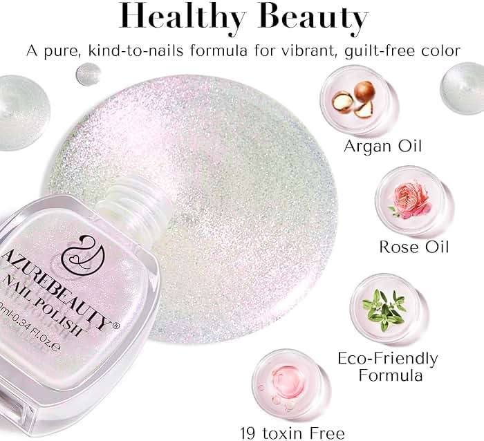 AZUREBEAUTY Chrome Quick Dry Nail Polish | Shine Pearl, Natural Lustrous Enamel | DIY Manicure & Pedicure with Chrome Finish - Image 6
