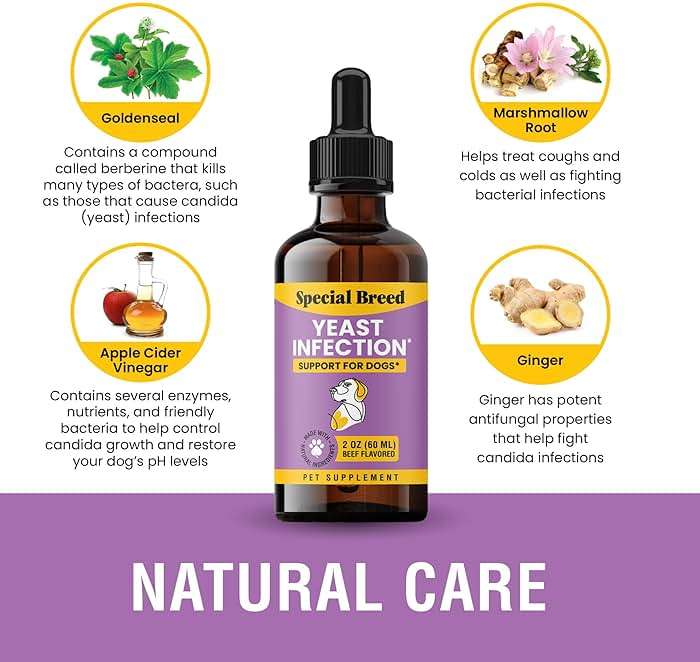 Natural Yeast Infection Relief for Dogs – Itchy Skin & Ear Treatment, Supports Allergy & Immune Health, Reduces Itching, Irritation & Inflammation, Liquid Drops, 2oz - Image 3