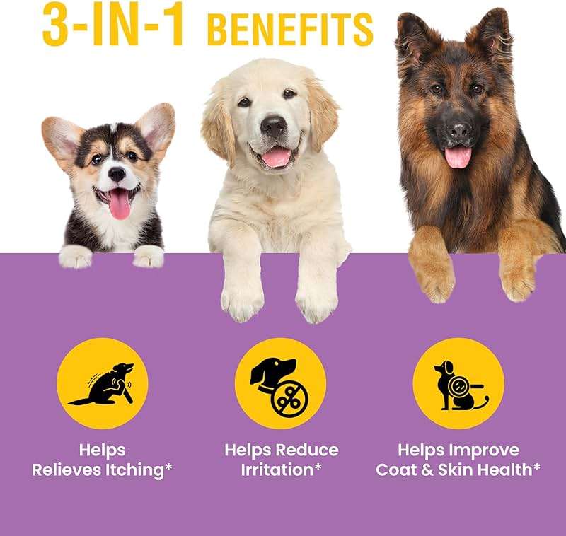 Natural Yeast Infection Relief for Dogs – Itchy Skin & Ear Treatment, Supports Allergy & Immune Health, Reduces Itching, Irritation & Inflammation, Liquid Drops, 2oz - Image 4