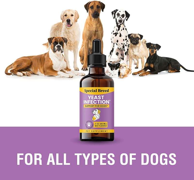 Natural Yeast Infection Relief for Dogs – Itchy Skin & Ear Treatment, Supports Allergy & Immune Health, Reduces Itching, Irritation & Inflammation, Liquid Drops, 2oz - Image 5