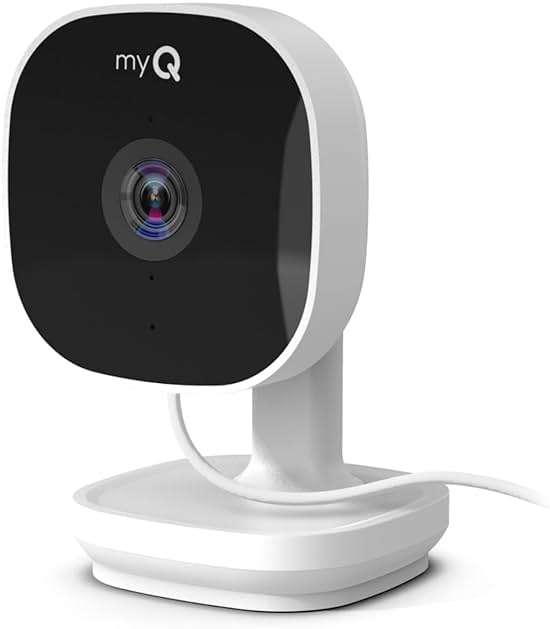 Chamberlain myQ Smart Indoor Security Camera – 1080p HD Video, Night Vision, Motion Detection, Wi-Fi, Two-Way Audio, Smartphone Control - Image 1