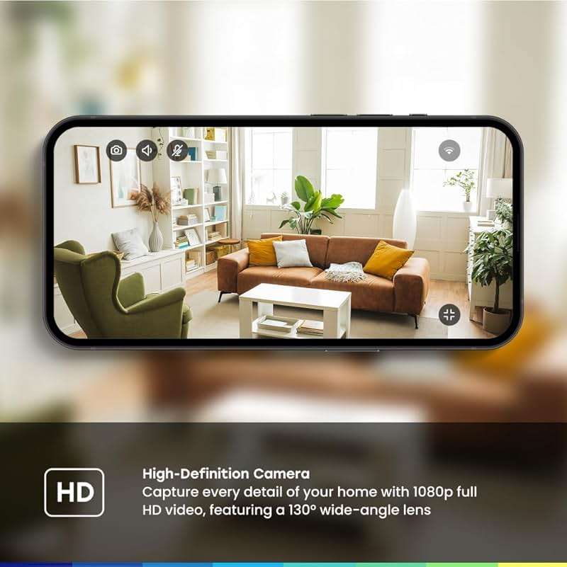 Chamberlain myQ Smart Indoor Security Camera – 1080p HD Video, Night Vision, Motion Detection, Wi-Fi, Two-Way Audio, Smartphone Control - Image 3