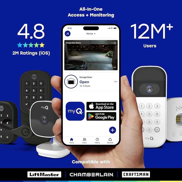 Chamberlain myQ Smart Indoor Security Camera – 1080p HD Video, Night Vision, Motion Detection, Wi-Fi, Two-Way Audio, Smartphone Control - Image 7