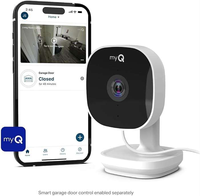 Chamberlain myQ Smart Indoor Security Camera – 1080p HD Video, Night Vision, Motion Detection, Wi-Fi, Two-Way Audio, Smartphone Control - Image 9
