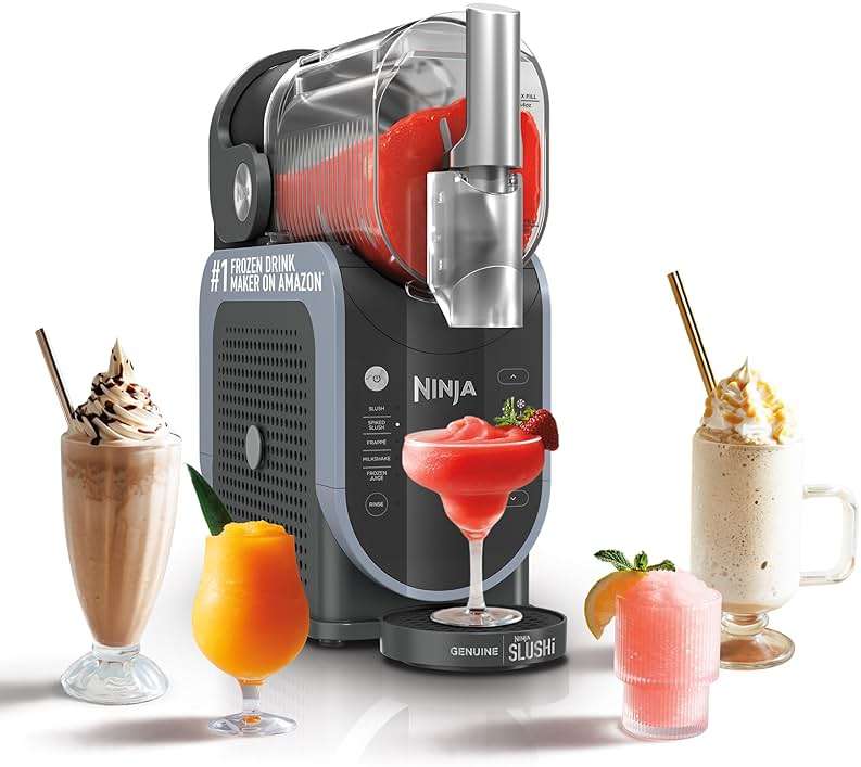 Ninja SLUSHi Frozen Drink & Slushie Machine with RapidChill Technology | 88 oz. Easy Fill Vessel | 5 Preset Programs | Make Margaritas, Frappés, & More | With Dishwasher Safe Parts | Black | FS301 - Image 1