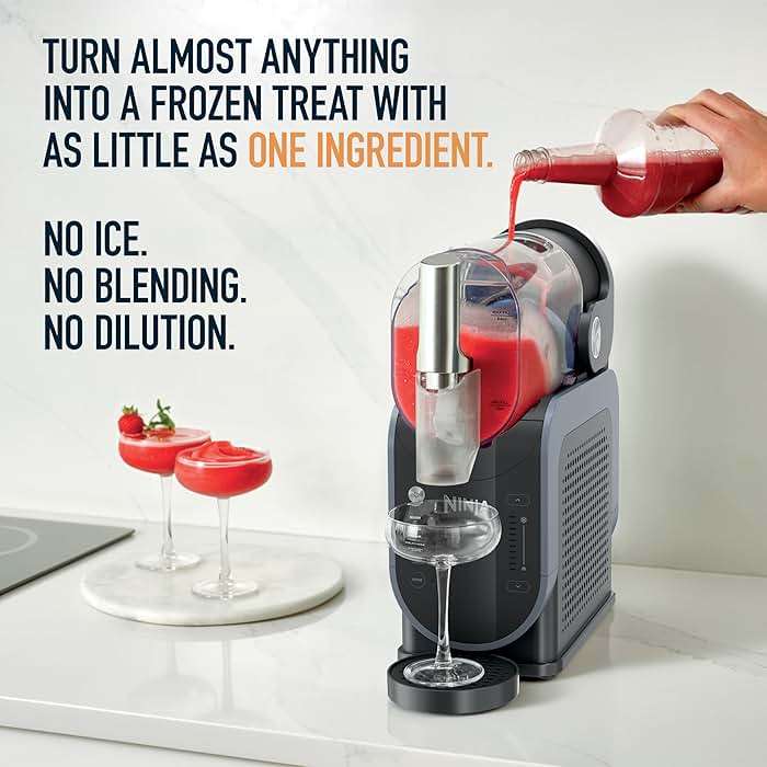Ninja SLUSHi Frozen Drink & Slushie Machine with RapidChill Technology | 88 oz. Easy Fill Vessel | 5 Preset Programs | Make Margaritas, Frappés, & More | With Dishwasher Safe Parts | Black | FS301 - Image 4