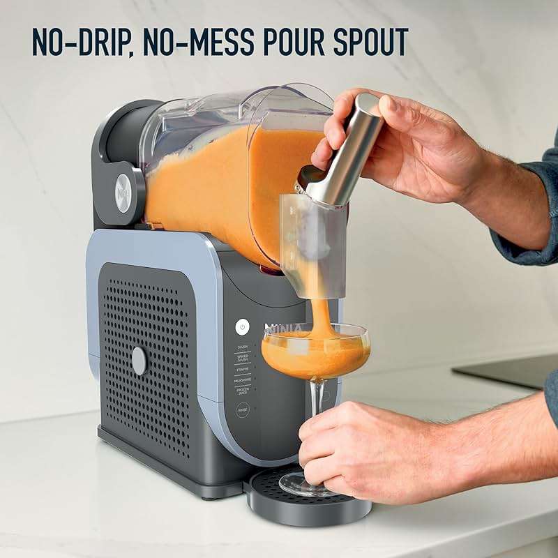 Ninja SLUSHi Frozen Drink & Slushie Machine with RapidChill Technology | 88 oz. Easy Fill Vessel | 5 Preset Programs | Make Margaritas, Frappés, & More | With Dishwasher Safe Parts | Black | FS301 - Image 5