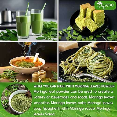 TOG999, Premium 16oz Moringa Leaf Powder, 100% Natural and Pure from Moringa Leaves, No Additives, No Gluten, No Sugar, Vegan - Image 7