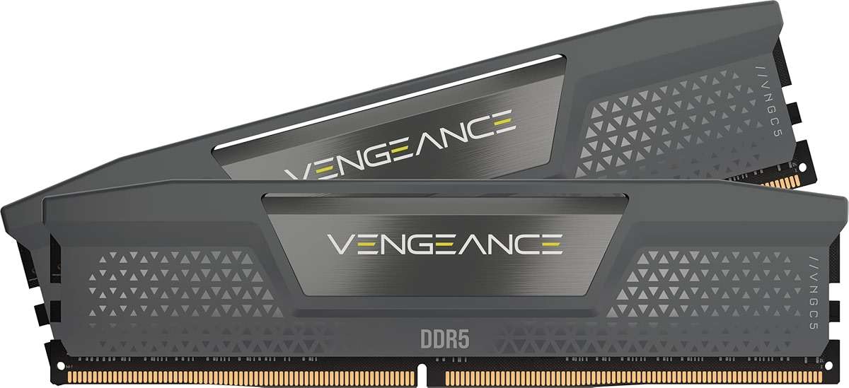 CORSAIR Vengeance DDR5 RAM 16GB (2x8GB) Up to 5200MHz CL40 AMD EXPO Intel XMP 3.0 Desktop Computer Memory - Gray - Image 1