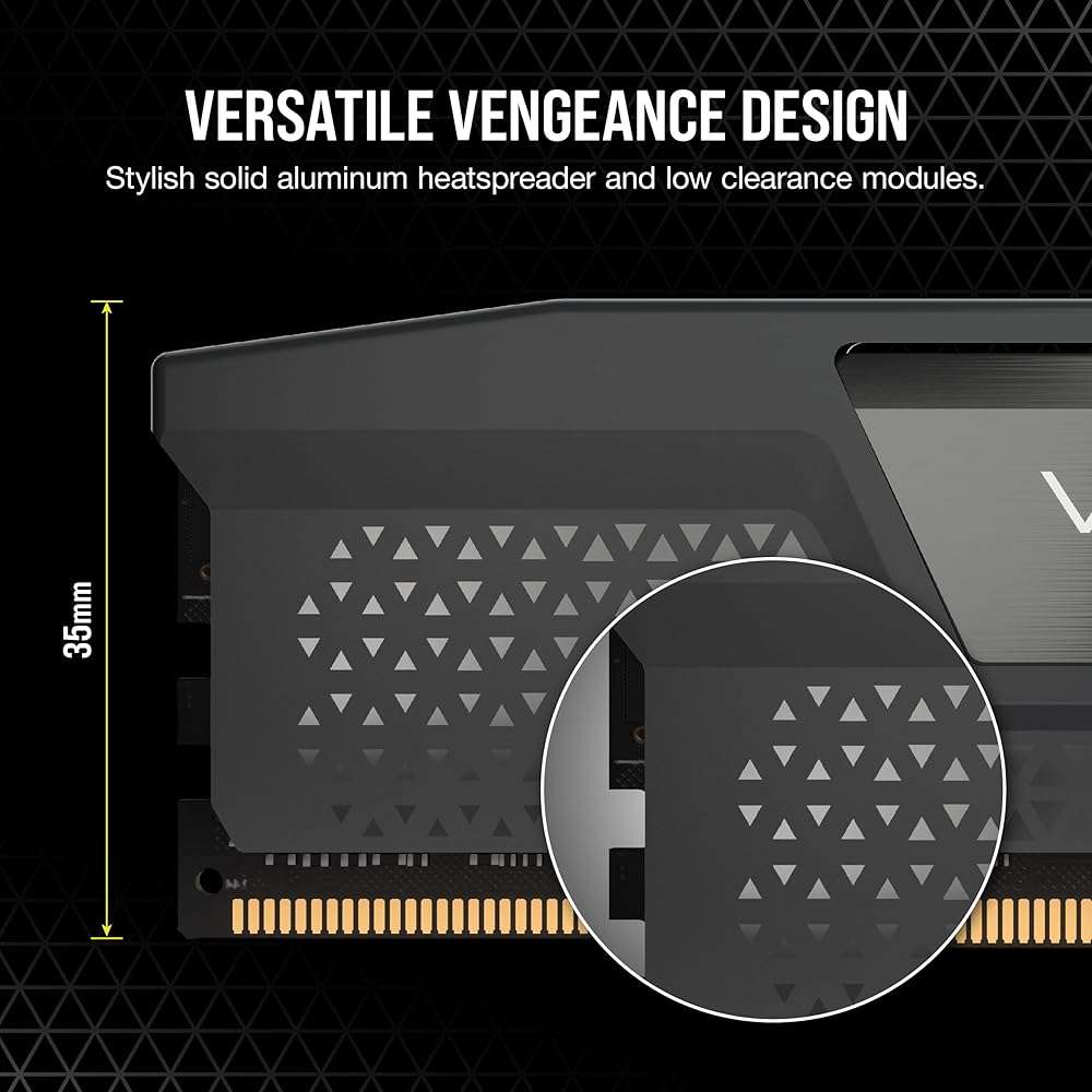 CORSAIR Vengeance DDR5 RAM 16GB (2x8GB) Up to 5200MHz CL40 AMD EXPO Intel XMP 3.0 Desktop Computer Memory - Gray - Image 5