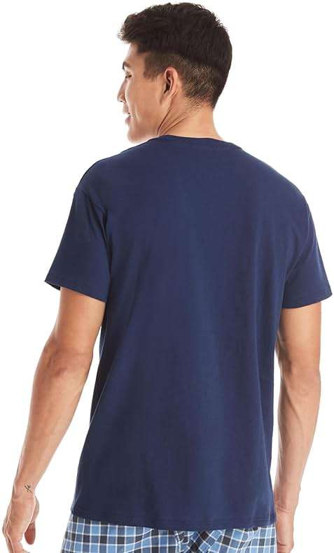 Hanes Men's Pocket T-Shirt Pack, 6-Pack, Cool & Breathable Cotton Tees, Stay-Tucked Undershirts for Men - Image 3