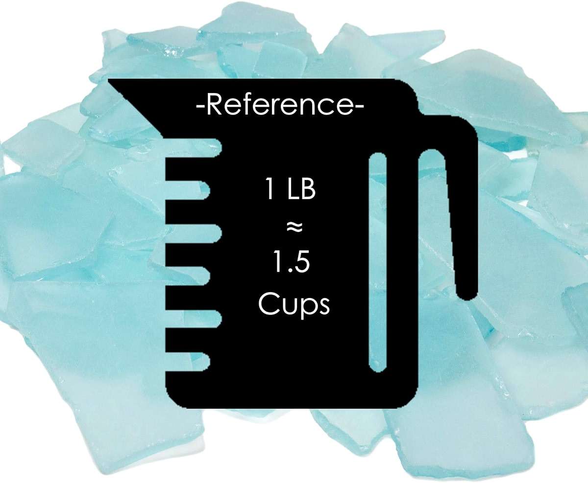 CYS EXCEL Sea Glass 16 Ounces Aqua Blue | Multiple Color Choices Crushed Glass Vase Filler | Aquarium Nautical Décor for Art Crafts Flat Frosted Dyed Color Stone - Image 3