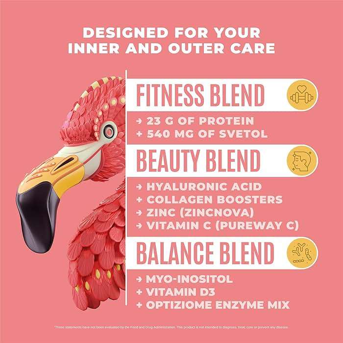 BIRDMAN Fitmingo Vegan Protein Powder with Inositol, Collagen Boosters, Hyaluronic Acid and Vitamins | Low Carb, Dairy Free, Lactose Free, Low Calorie | 23g Plant Based Vanilla Protein Powder - Image 2