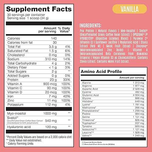 BIRDMAN Fitmingo Vegan Protein Powder with Inositol, Collagen Boosters, Hyaluronic Acid and Vitamins | Low Carb, Dairy Free, Lactose Free, Low Calorie | 23g Plant Based Vanilla Protein Powder - Image 7