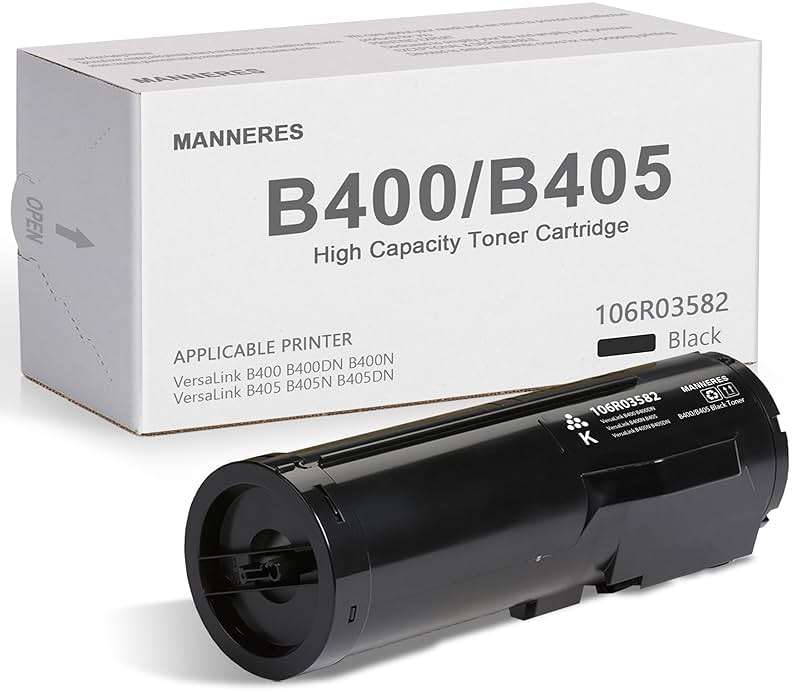 VersaLink B400 B405 High Capacity Toner Cartridge (1-Pack, Black) -106R03582 Toner Cartridge Replacement for Xerox VersaLink B400 B400DN B400N B405 B405N B405DN Printer - Image 1